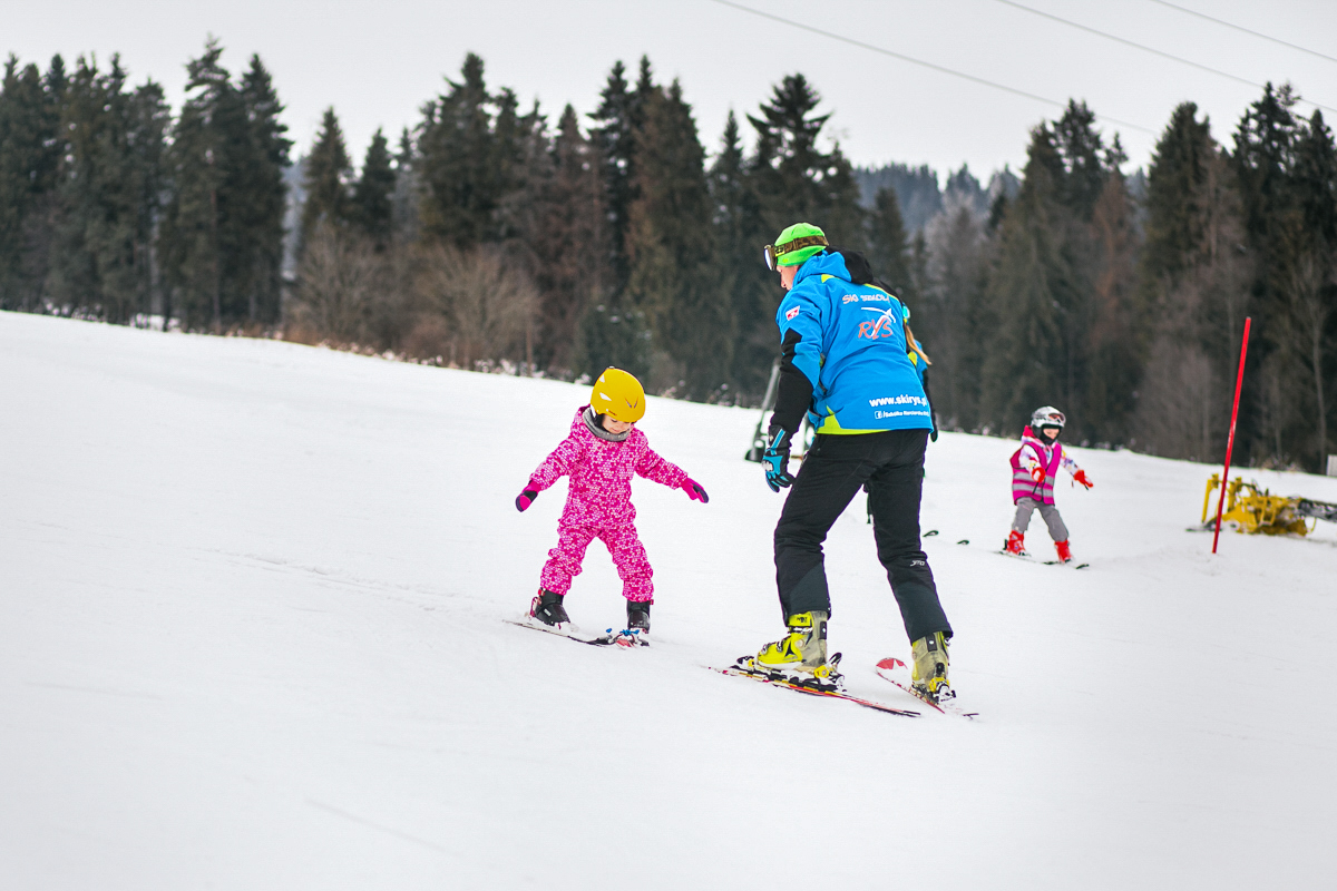 pierwsze narty z dzieckiem