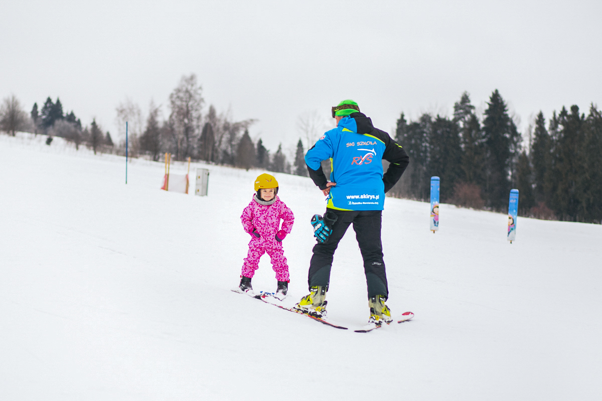 pierwsze narty z dzieckiem