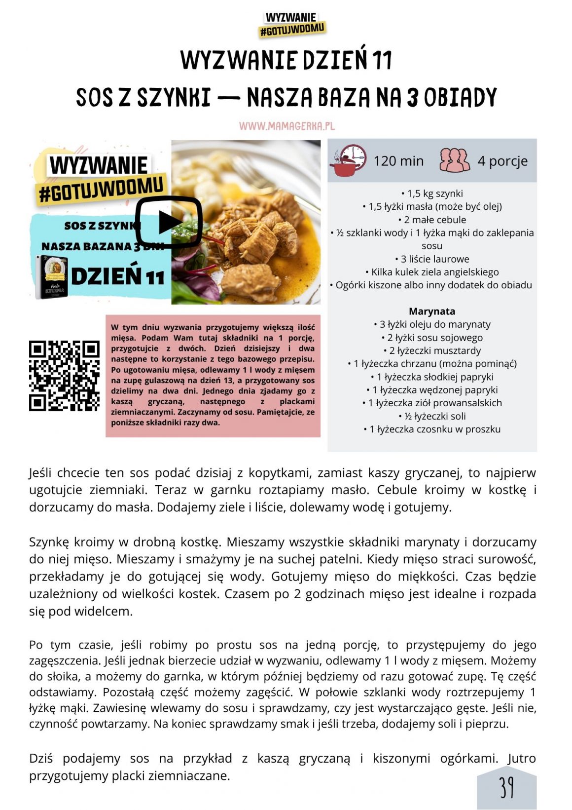e-book mamagerka Prosta Kuchnia, szybkie obiady, proste jedzenie, co na obiad